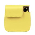 کیف چرمی دوربین فوجی فیلم مناسب FujiFilm Instax mini 9/8 Clear Yellow Bag
