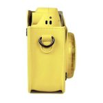 کیف چرمی دوربین فوجی فیلم مناسب FujiFilm Instax mini 9/8 Clear Yellow Bag