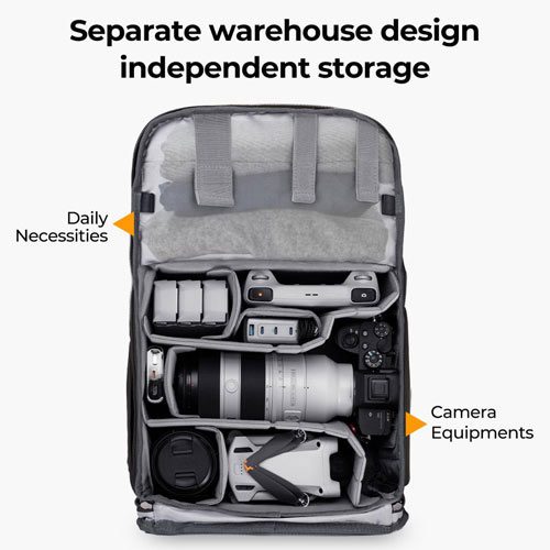 کوله پشتی دوربین کی اند اف K&F KF13.087AV2 Camera Backpack