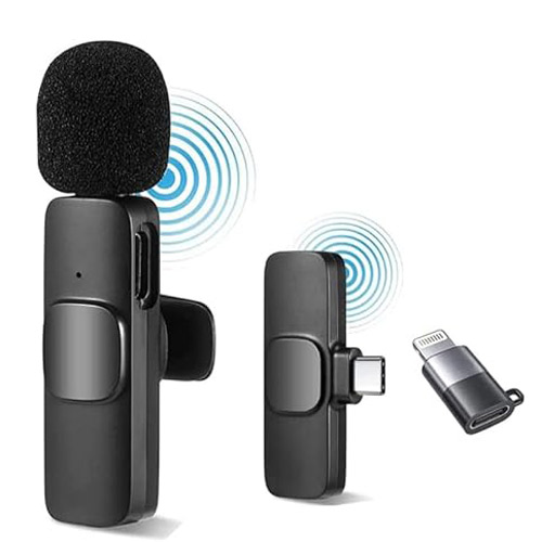 میکروفن بی سیم یقه ای K8 Lightning Wireless Microphone