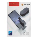 میکروفون موبایل بی سیم یقه ای انسر Answer K61 Dual Wireless Microphone