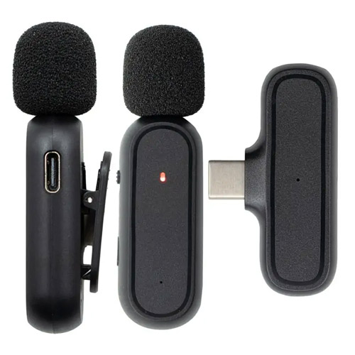 میکروفون موبایل بی سیم یقه ای انسر Answer K61 Dual Wireless Microphone