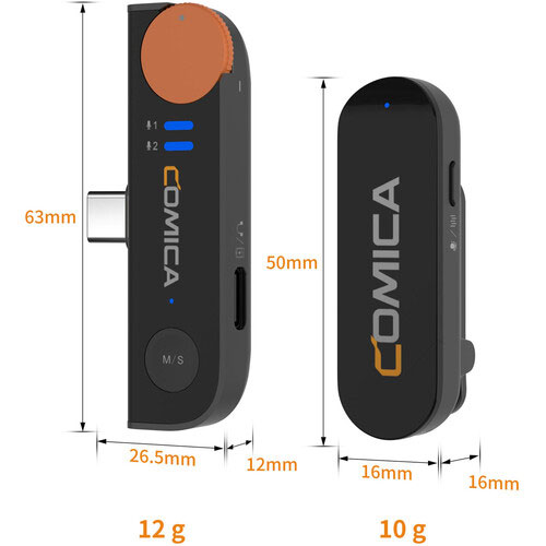 میکروفون بی سیم یقه ای دو کاربر کامیکا Comica Vimo S UC 2-Person USB-C