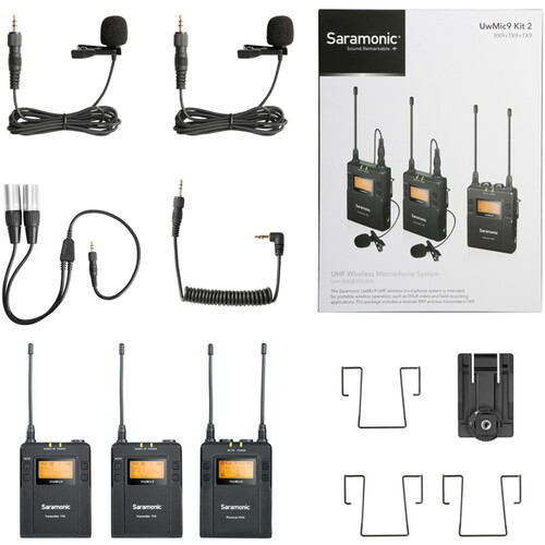 میکروفون بی سیم دو کاربر سارامونیک Saramonic UWMIC9 Kit2