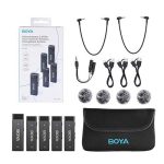 میکروفون بی سیم یقه ای چهار کاربر بویا Boya BY-W4
