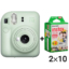 دوربین عکاسی چاپ سریع اینستکس مینی 12 فوجی فیلم Fujifilm Instax Mini 12 Green + Film20