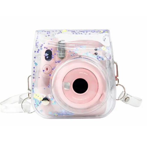 کیف چرمی دوربین فوجی فیلم Instax Mini 11 Glitter Bag