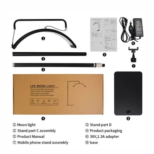 نور ثابت ال ای دی Moon Light HD-M8X II