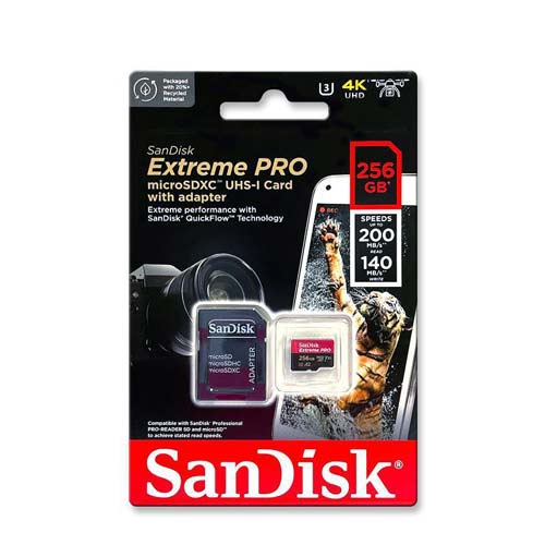 کارت حافظه سندیسک SanDisk Extreme Pro microSDHC 256GB 200MB/s