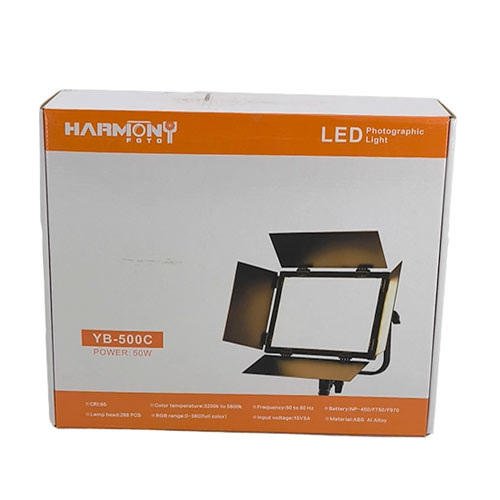 نور ثابت ویدیویی Harmony YB-500C RGB LED