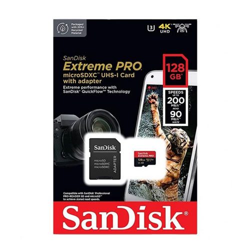 کارت حافظه سندیسک SanDisk Extreme Pro microSDHC 128GB 200MB/s