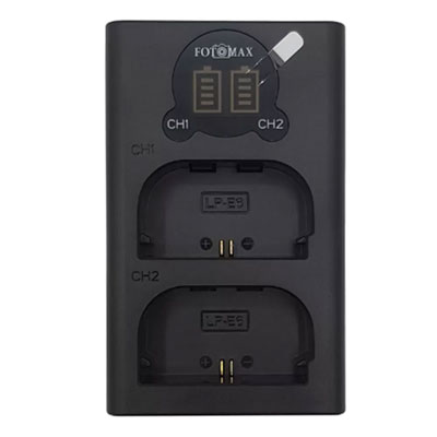 شارژر دوقلوی فوتومکس مدل Fotomax DL-LPE6