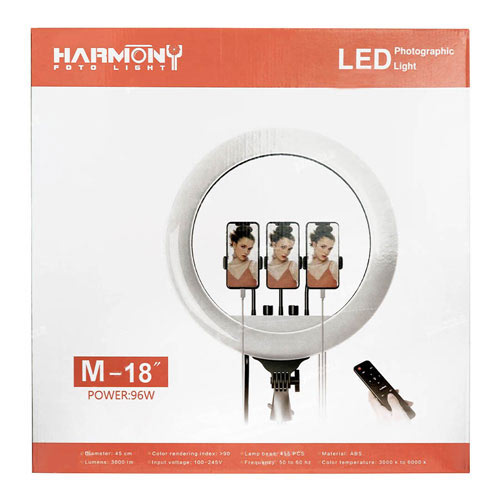 رینگ لایت هارمونی فوتو Harmony Photo Ring Light M18 96W