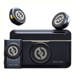 میکروفون یقه ای دوکاربر بی سیم هالیلند Hollyland Lark M2 Duo Camera (Shine Charcoal)