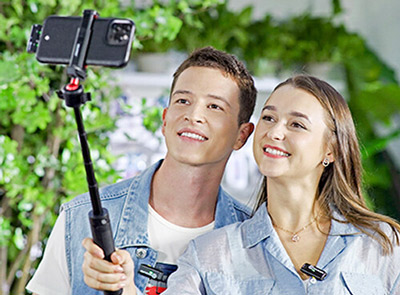 میکروفون دو کاربر یقه ای بی سیم هالیلند Hollyland Lark C1 Duo Lightning