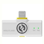 میکروفون یقه ای بی سیم هالی لند (Hollyland Lark M2 Duo Combo (Ivory White