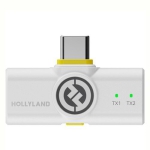 میکروفون یقه ای بی سیم هالی لند (Hollyland Lark M2 Duo Combo (Ivory White
