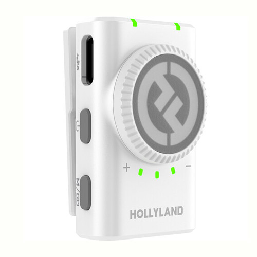 میکروفون یقه ای بی سیم هالی لند (Hollyland Lark M2 Duo Combo (Ivory White