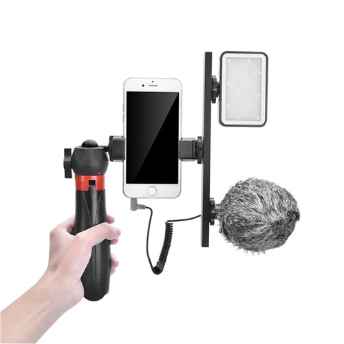 کیت تولید کننده محتوا همراه نور و میکروفون کامیکا Comica CVM-VM10-K5