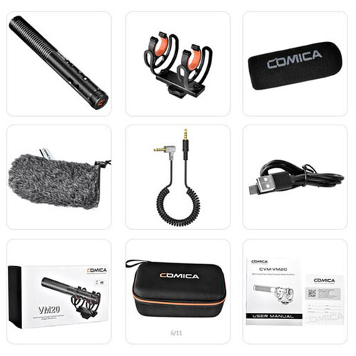 میکروفون شاتگان کامیکا Comica CVM-VM20 Shotgun Microphone