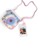 کیف دوربین فوجی فیلم مناسب FujiFilm Instax mini 11/12 Clear Pink Bag