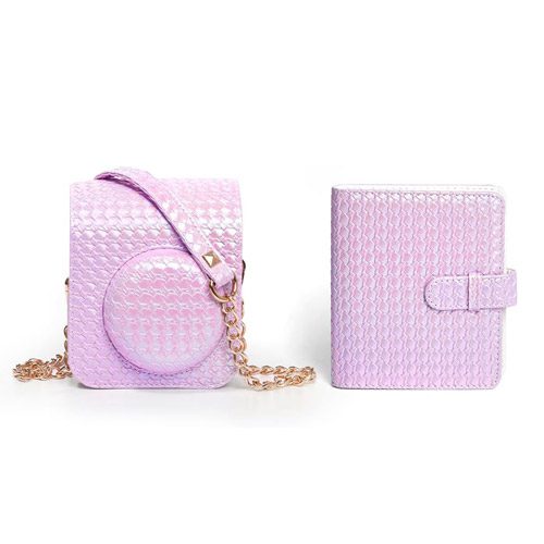 کیف و آلبوم چرمی دوربین فوجی فیلم Instax Mini 12 Bag + Album
