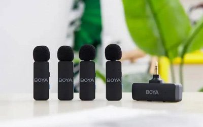 میکروفون 4 کاربره بی سیم یقه ای بویا Boya BY-V4 TRS