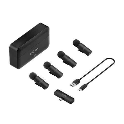 میکروفون 4 کاربره بی سیم یقه ای بویا Boya BY-V4U USB-C