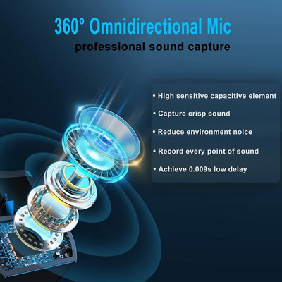 میکروفون موبایل بی سیم یقه ای انسر Answer K61 Dual Lightning Wireless Microphone