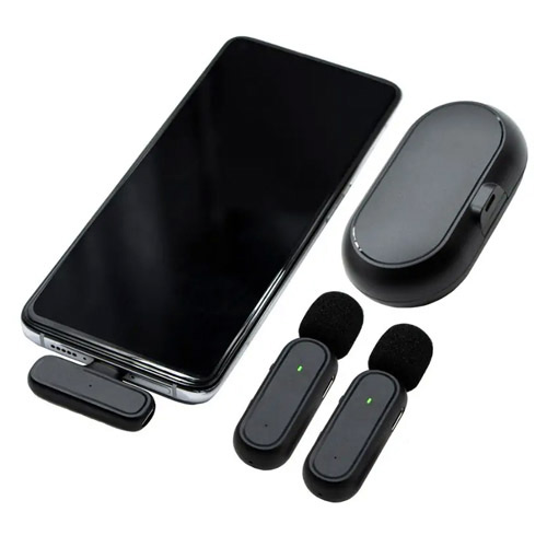 میکروفون موبایل بی سیم یقه ای انسر Answer K61 Dual Lightning Wireless Microphone