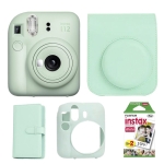 پک کامل دوربین چاپ سریع اینستکس مینی 12 فوجی فیلم Fujifilm Instax Mini 12 Green Package