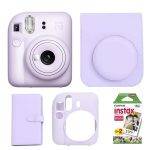 پک کامل دوربین چاپ سریع اینستکس مینی 12 فوجی فیلم Fujifilm Instax Mini 12 Purple Package