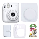 پک کامل دوربین چاپ سریع اینستکس مینی 12 فوجی فیلم Fujifilm Instax Mini 12 White Package