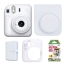 پک کامل دوربین چاپ سریع اینستکس مینی 12 فوجی فیلم Fujifilm Instax Mini 12 White Package