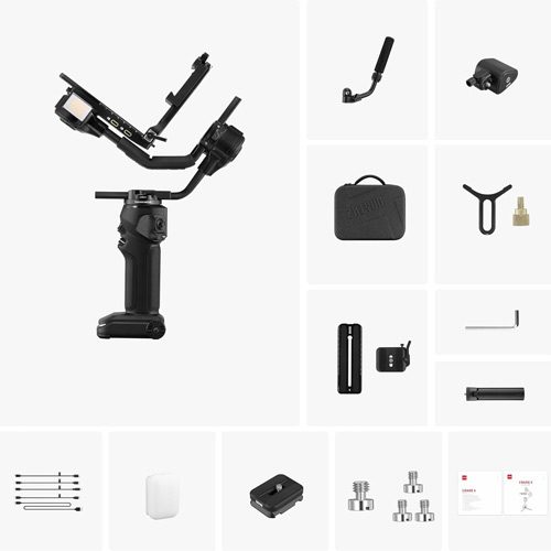 لرزشگیر دوربین ژیون Zhiyun Crane 4 Gimbal Stabilizer Combo Kit