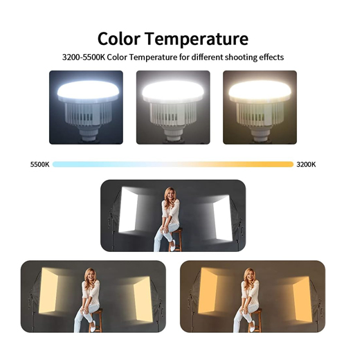 کیت سافت باکس لامپی Softbox 50×70 Bi-Color + پایه و لامپ