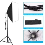 کیت سافت باکس لامپی Softbox 50×70 Bi-Color + پایه و لامپ