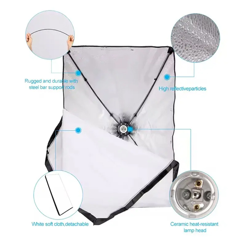 کیت سافت باکس لامپی Softbox 50×70 Bi-Color + پایه و لامپ