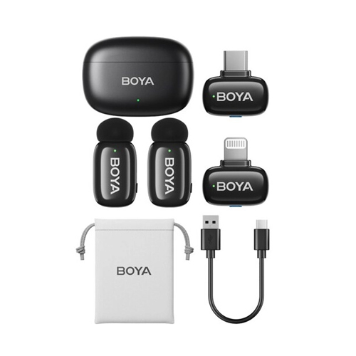 میکروفون بی سیم دو کاربر بویا مدل Boya mini 12 Combo