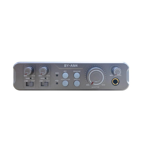 میکسر دو کاناله صدا بویا مدل Boya BY-AM4 Audio Mixer