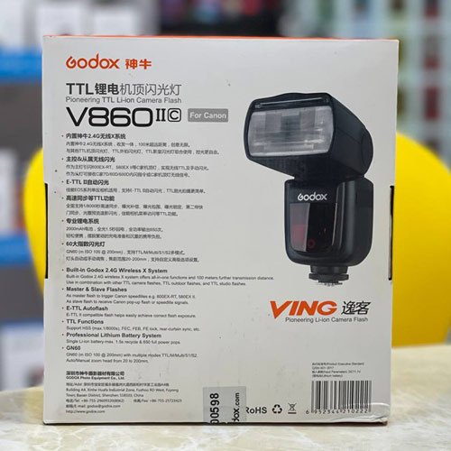 فلاش گودکس مدل Godox Ving V860II C کارکرده