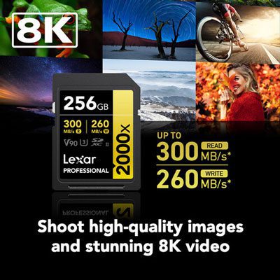 کارت حافظه لکسار Lexar 256GB Professional 2000x UHS-II SDXC