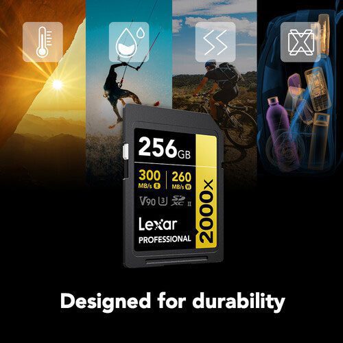 کارت حافظه لکسار Lexar 256GB Professional 2000x UHS-II SDXC