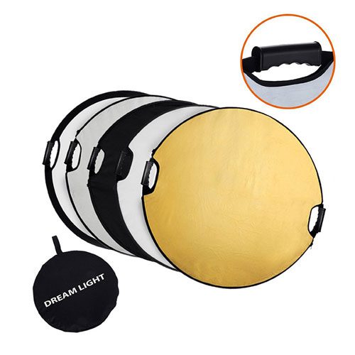 رفلکتور 5 کاره دسته دار دریم لایت Dreamlight Reflector 5in1 110cm