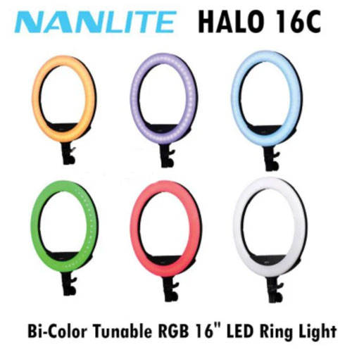 رینگ لایت نانلایت Nanlite Halo 16C RGB Ringlight
