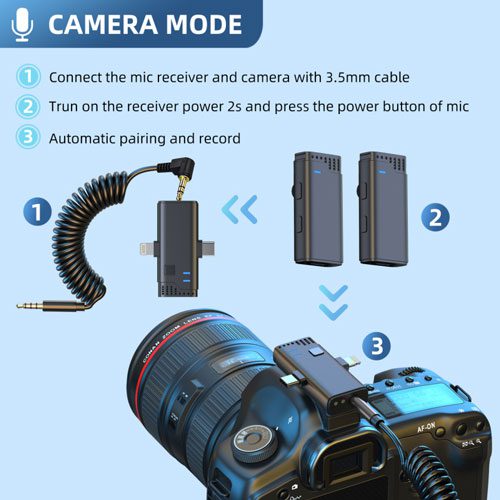 میکروفون بی‌سیم جیماری Jmary MW-16 For Mobile and Camera