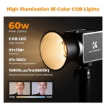 ویدیو لایت کی اند اف مدل K&F PL-60B COB