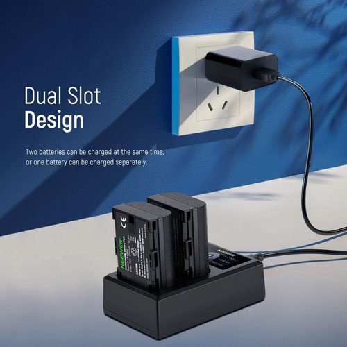 باتری و شارژر دو قلوی نیوور Neewer NP-6NH Battery With Charger