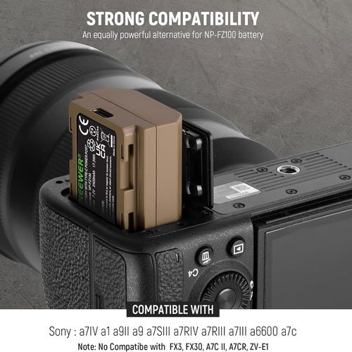 باتری سونی نیوور Neewer NP-FZ100 2400mAh Easy Charging