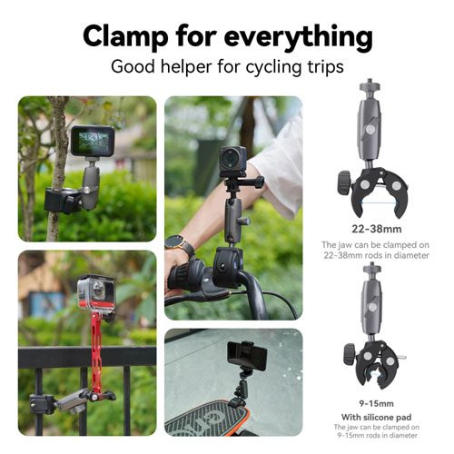 پایه نگهدارنده دوربین های ورزشی تلسین Telesin Universal Tube Clamp